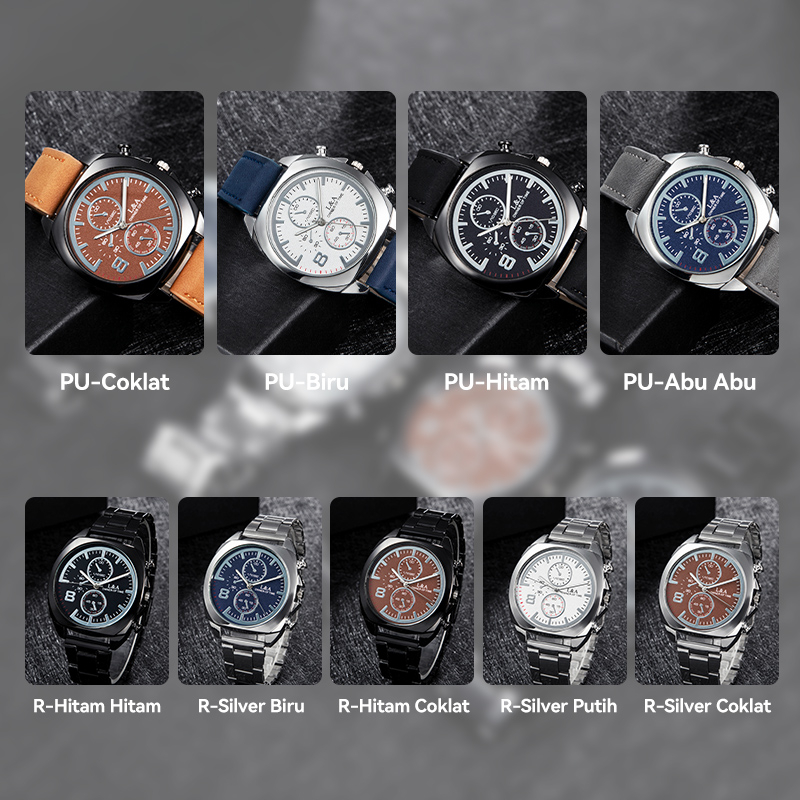 Jual Jam Tangan Untuk Pria Dewasa Dengan Variasi Strap Stainless Steel ...