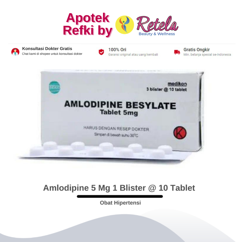 Jual Amlodipine Mg Blister Tablet Obat Hipertensi Shopee Indonesia