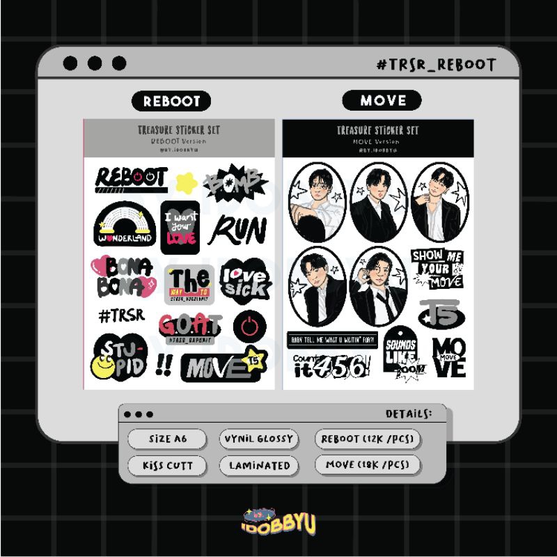 Jual TREASURE Sticker [REBOOT] | Shopee Indonesia