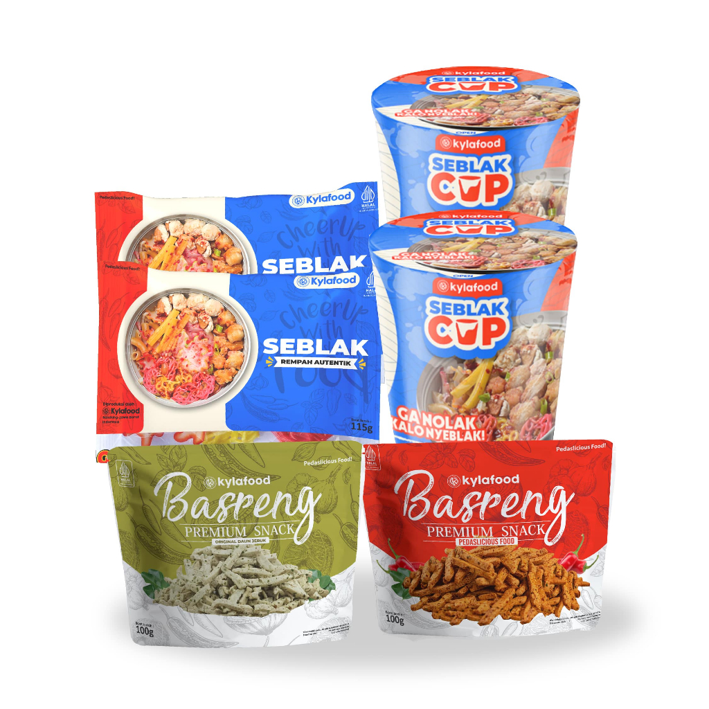 Jual Kylafood Paket 2 Seblak Cup 2 Seblak Rempah Basreng Pedas