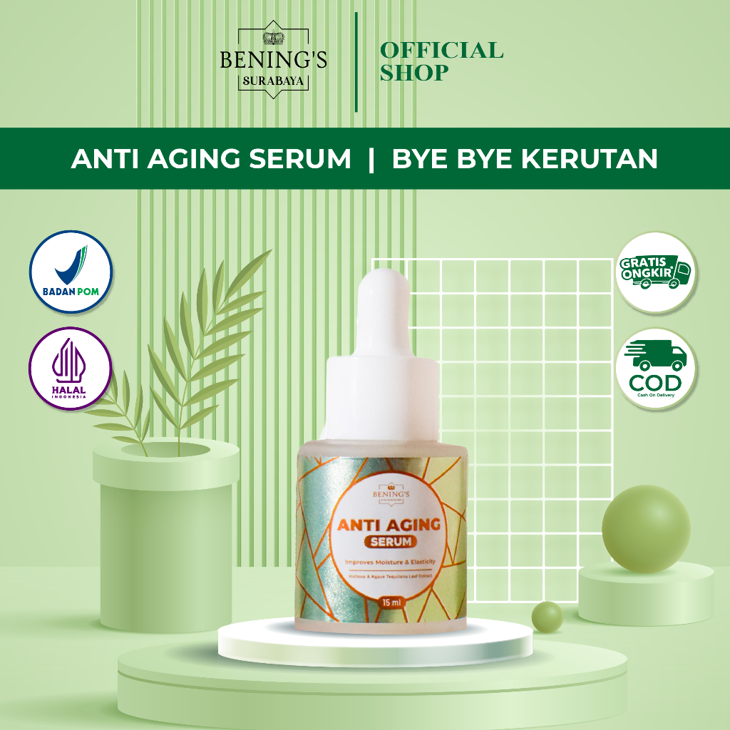 Jual Anti Aging Serum Benings Skincare | Serum Yang Di Formulasikan ...