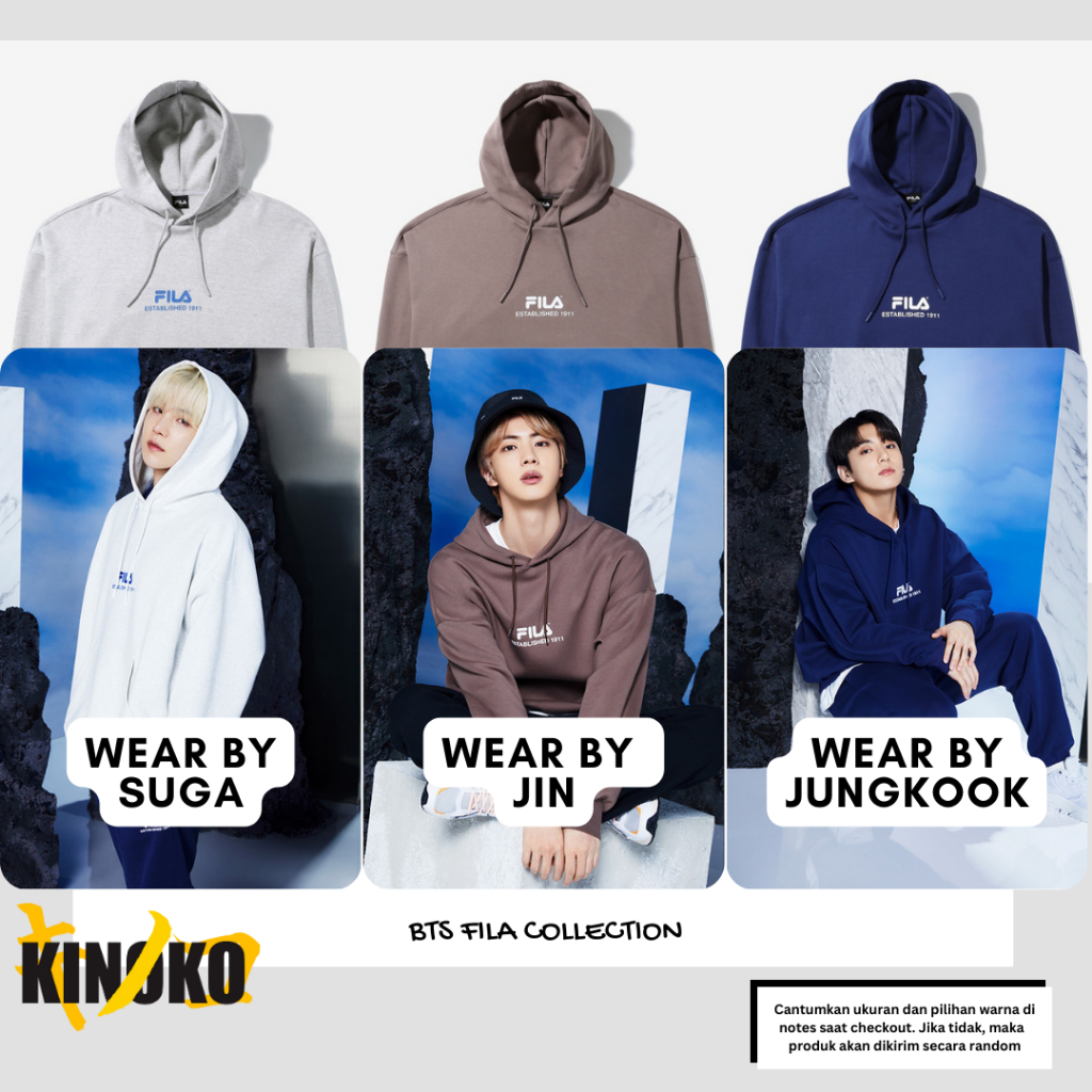 Jaket Suga Pakai Hoodie [COD] KINOKO HOODIE KPOP CASUAL BTS