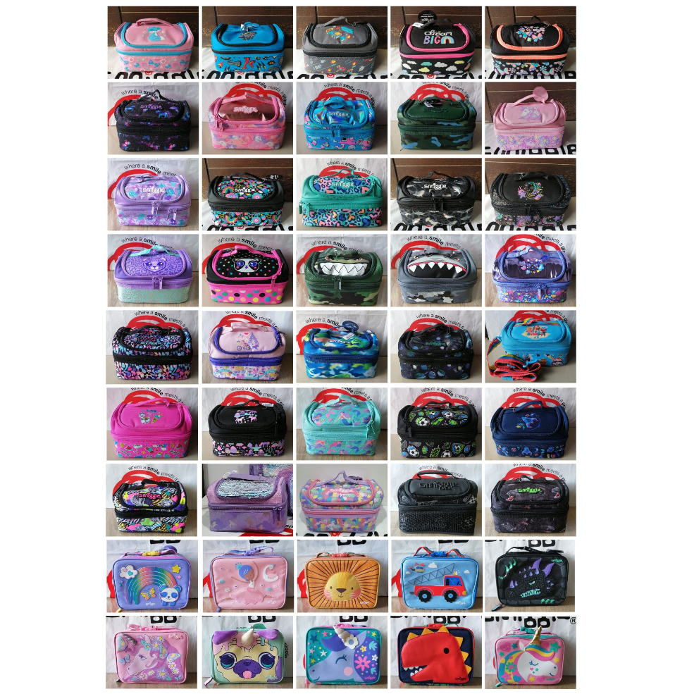 Jual Smiggle Double Decker Lunch Box / lunch bag tas makan unicorn dino