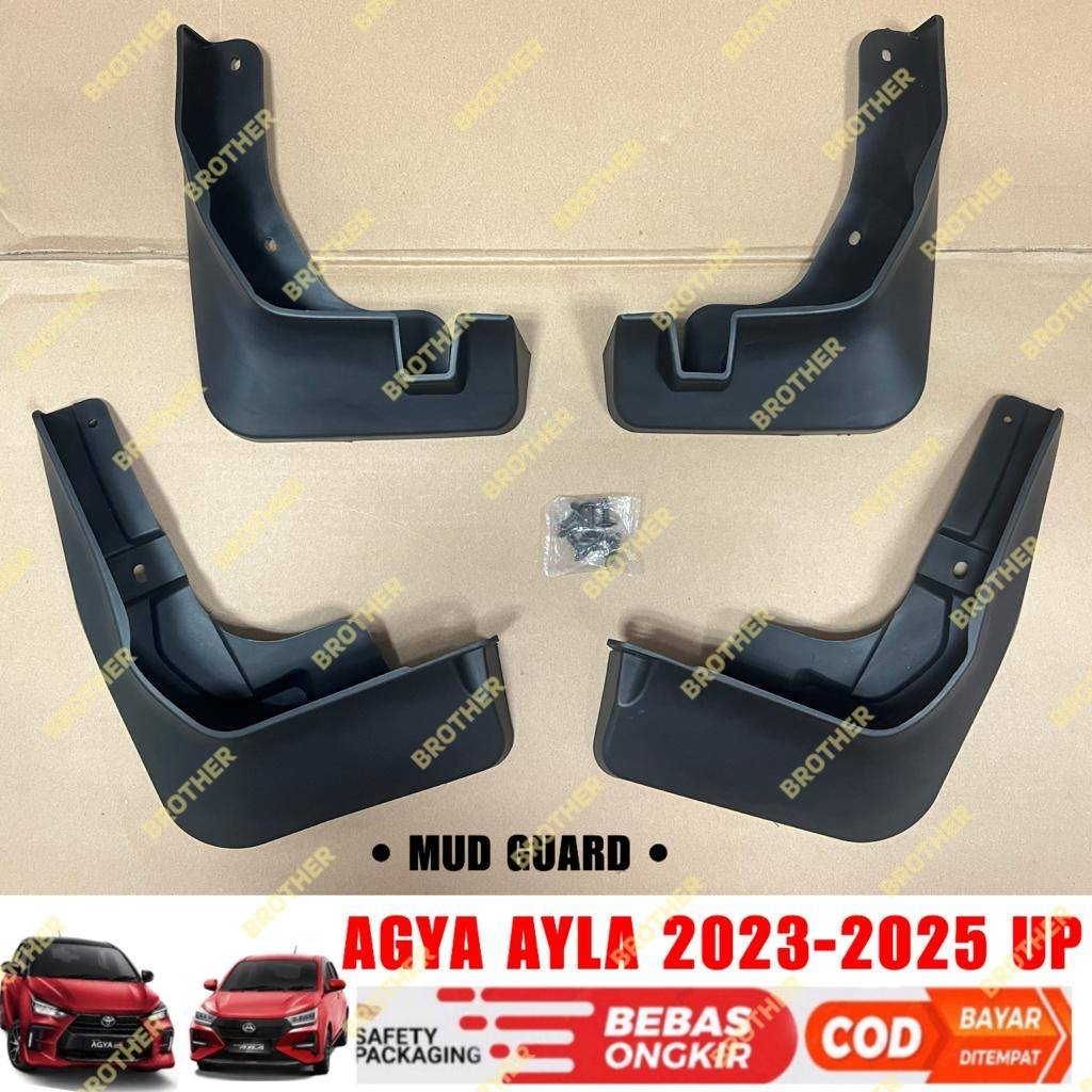 Jual Mud Guard Agya Ayla Karpet Lumpur Mudguard Non Bodykit Hitam Shopee Indonesia