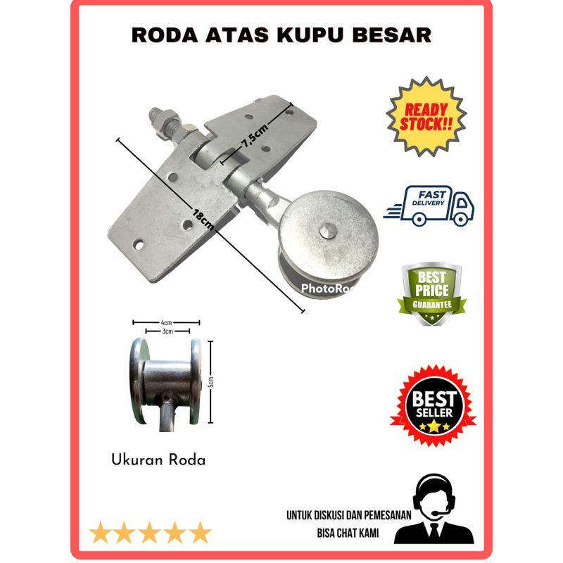 Jual Roda Atas Kupu Pintu Garasi Tikung Roda Atas Besar Shopee Indonesia