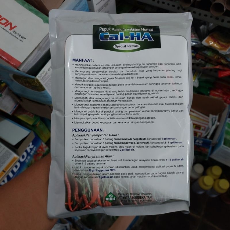 Jual CAL-HA 1 KG PUPUK KALSIUM + ASAM HUMAT CAL HA TANAMAN SUBUR KUAT ...