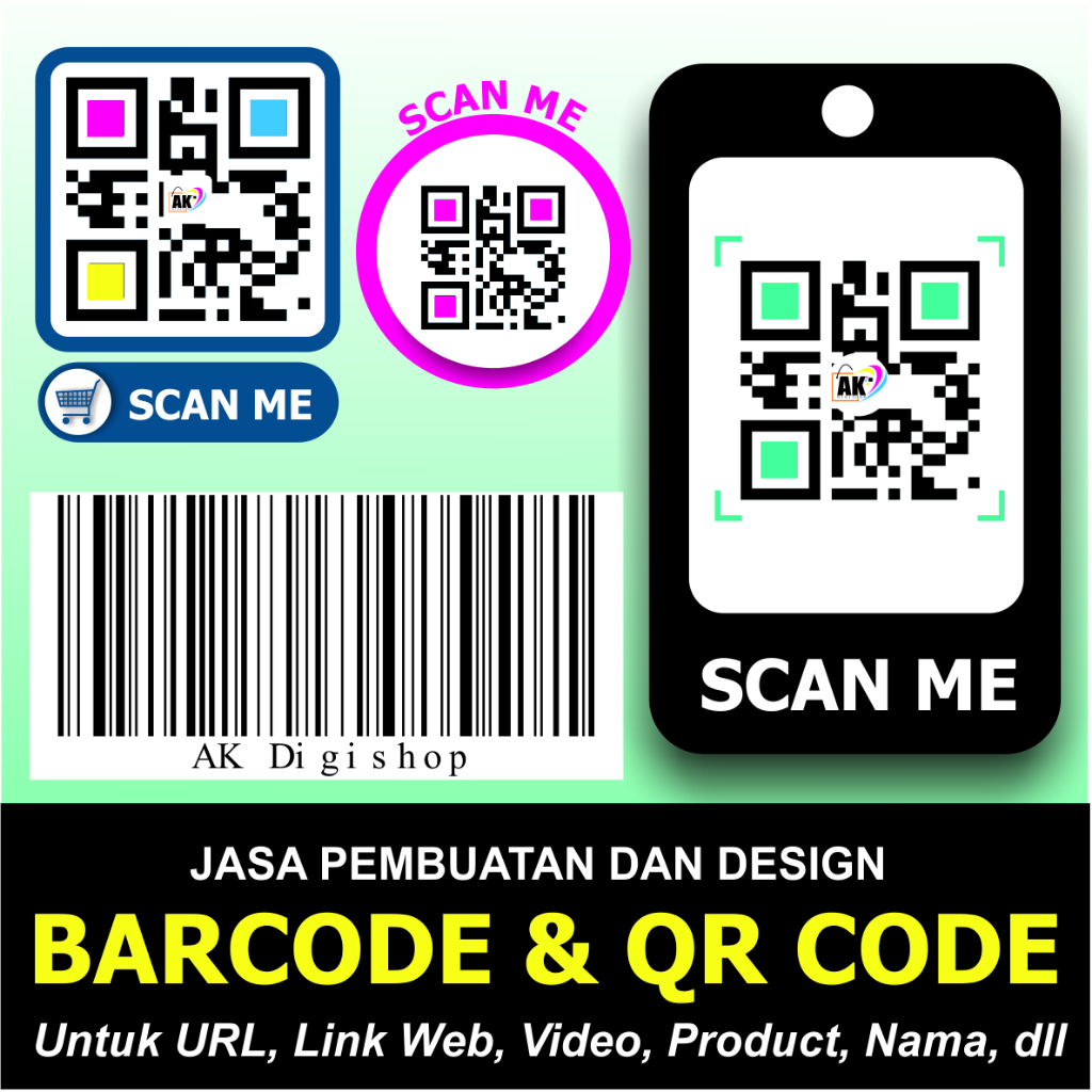 Jual Jasa Pembuatan QR Code Dan Barcode Untuk URL, Text, Kode Produk ...