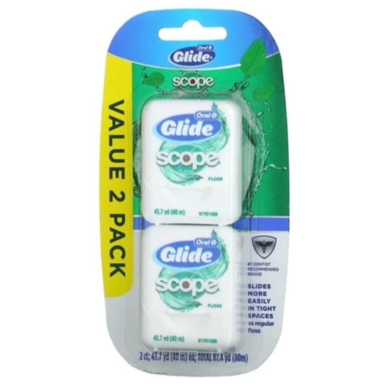 Jual Oral B Glide Scope Floss, 2 Count 40m Each | Shopee Indonesia