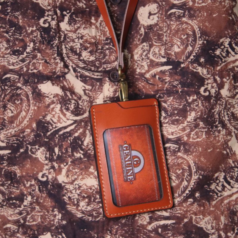 Jual Nawies Leather - Gantungan Name Tag ID Card Kartu Nama Kulit Sapi ...