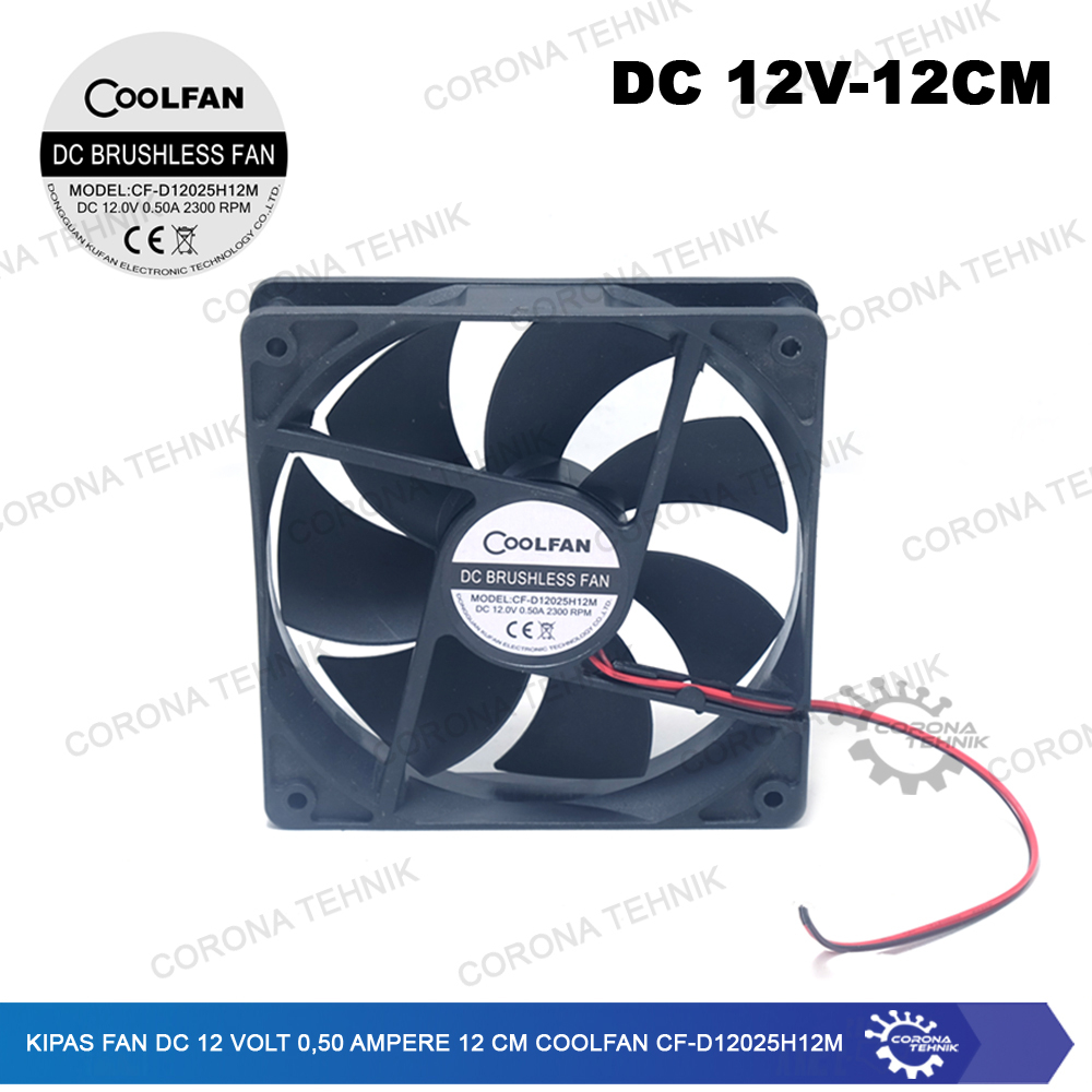 Jual Coolfan CF-D12025H12M - Kipas Fan DC 12 Volt 0,50 Ampere 12 cm ...
