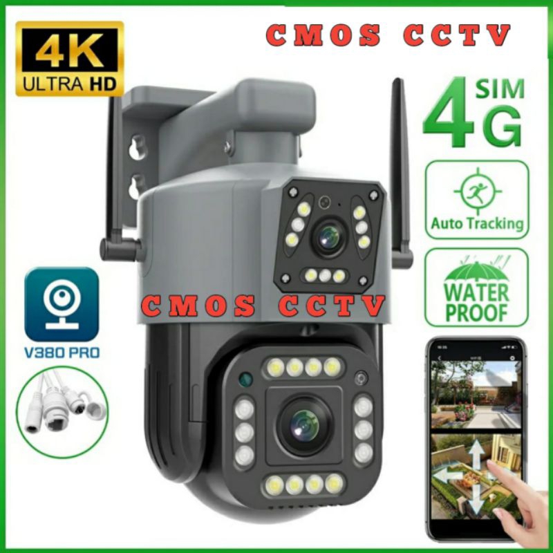 Jual IP Camera Duel Lensa Monitor Ganda App V380 Outdoor PTZ Speed Dome ...