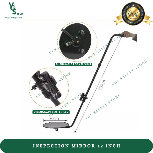 Jual Inspection Mirror 30 Cm Cermin Cembung Kaca Kolong Mobil 12 Inch ...
