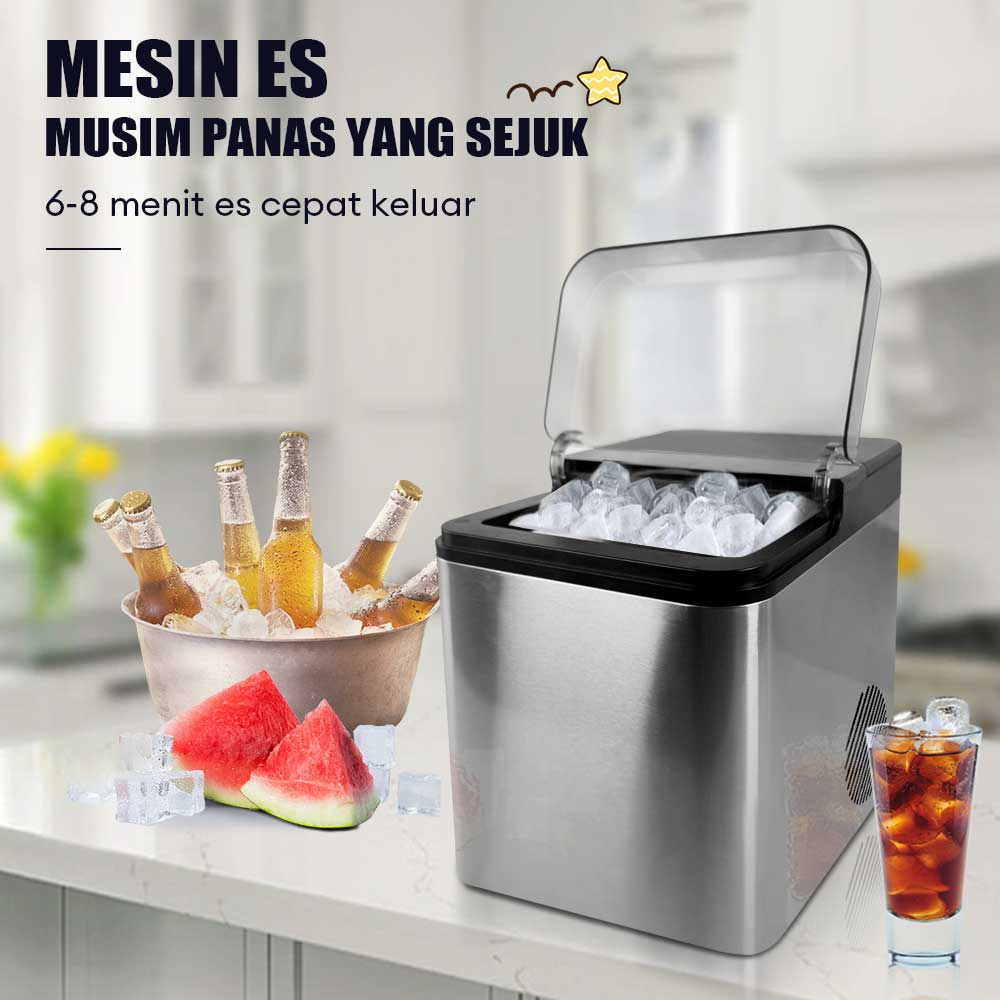 Jual Ice Maker Portable Mesin Es Stainless Steel Mesin pembuat es batu