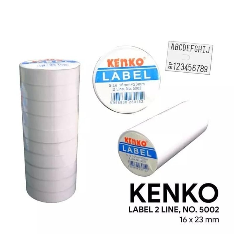 Jual KENKO PRICE LABEL / LABEL HARGA 5002 (2 Line) SATUAN | Shopee ...