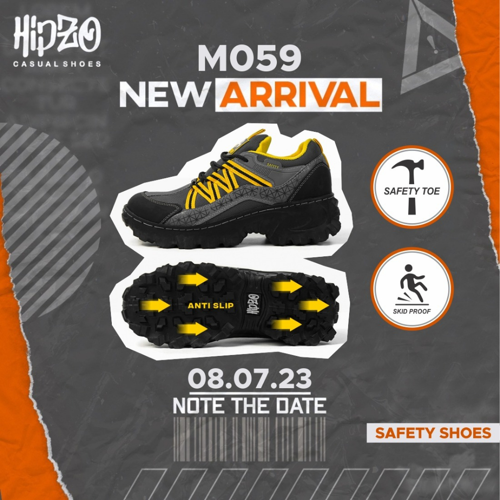 Jual HZ- Sepatu Safety Ujung Besi M059 Sepatu Pria Safety Ujung besi ...