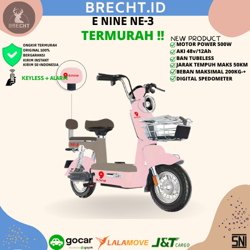 Sepeda Listrik Electric Bike NE-3 / NE 3 by E Nine 9 Model Classic