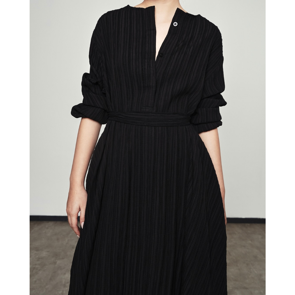 Jual PAFON Isa Dress - Black | Shopee Indonesia