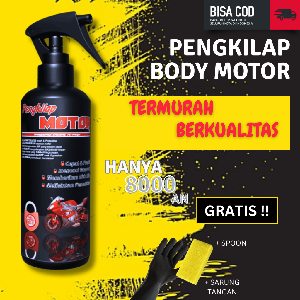 Jual Pengkilap Body Motor Nano Coating Tahan Lama Perawatan Cat Body