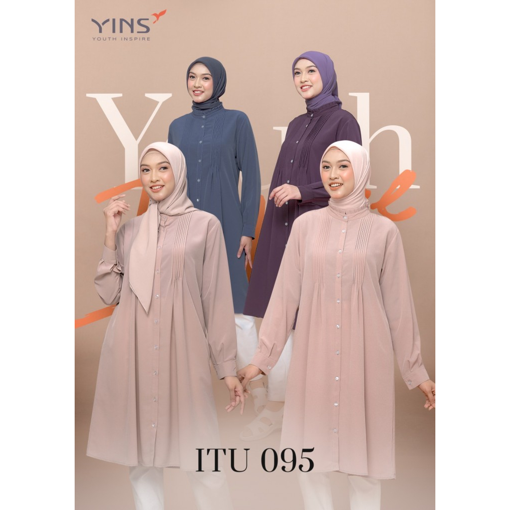 Jual Tunik Terbaru YINS ITU 095 / Baju Atasan Wanita Muslimah / Tunik