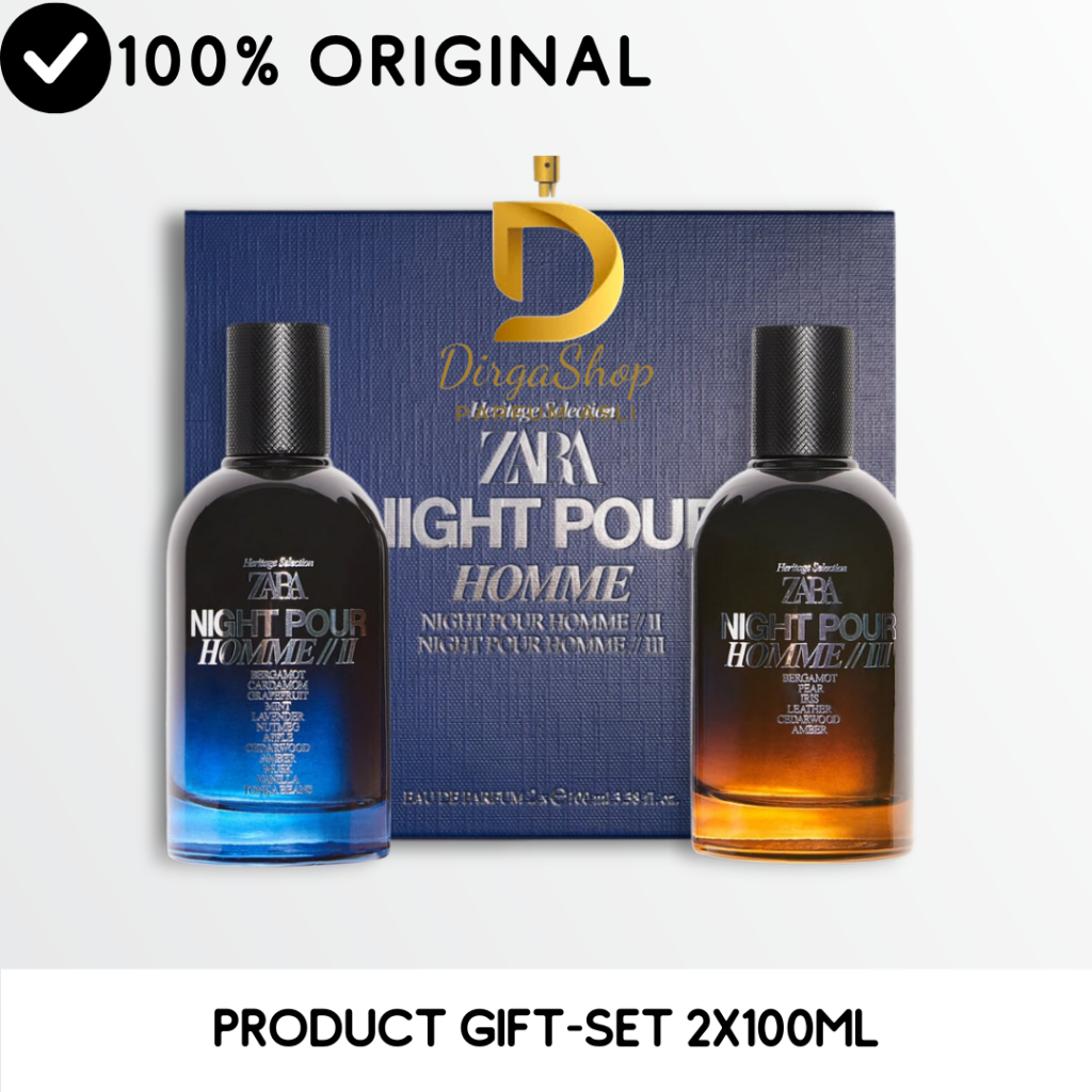 PARFUM ORIGINAL ZARA NIGHT POUR HOMME II NIGHT POUR HOMME III SET