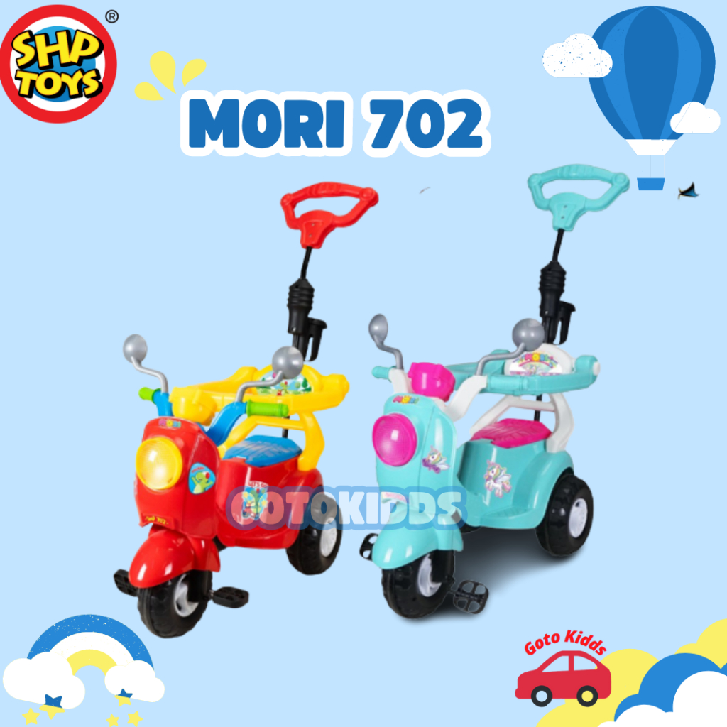 Jual Mainan Motoran anak Skuter Roda Tiga MORI SHP 702 MAENAN MURAH DAN ...