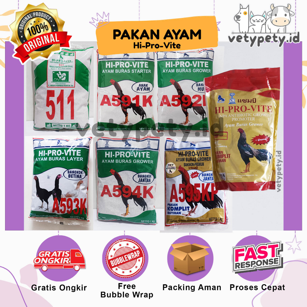 Jual ALL VARIAN HI-PRO-VITE - Pakan Ayam Pur Ayam Voer Ayam Makanan ...