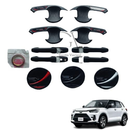 Jual Paket Outer Handle Tank Cover Toyota Raize Hitam Doff All Variant Shopee Indonesia