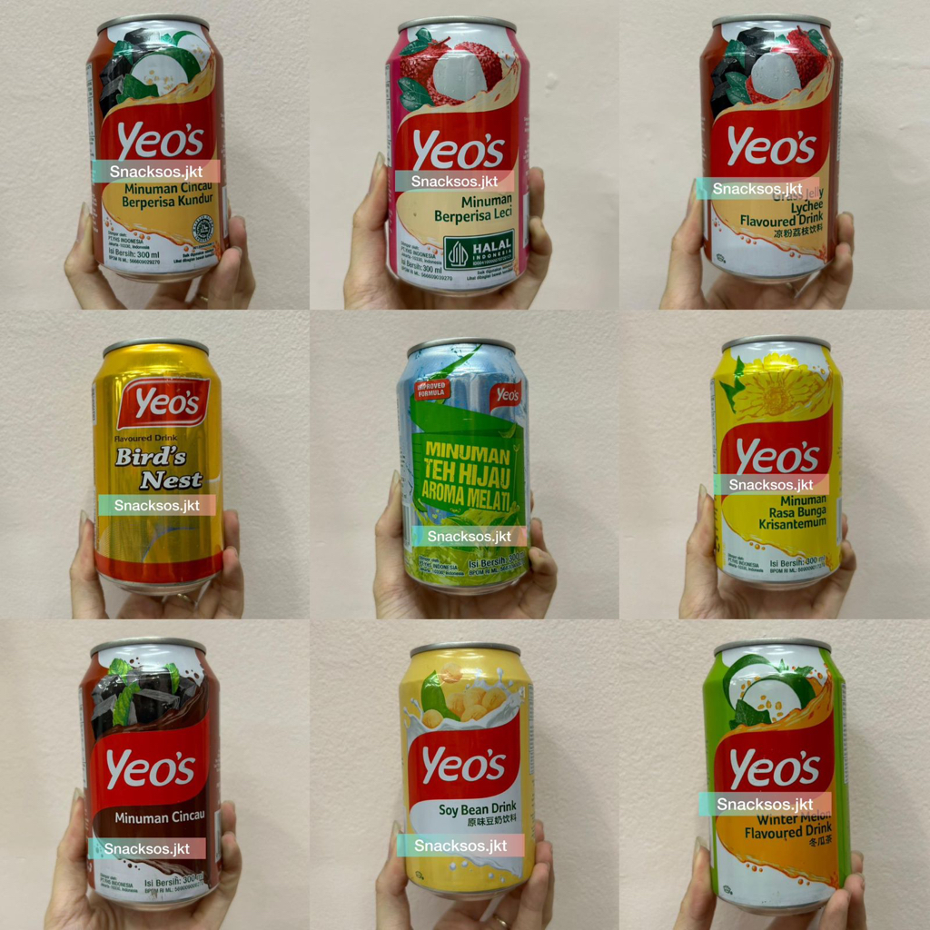 Jual YEO'S CHRYSANTHEMUM / GRASS JELLY WINTERMELON / SOYA BEAN / BIRD'S NEST / JASMINE GREENTEA