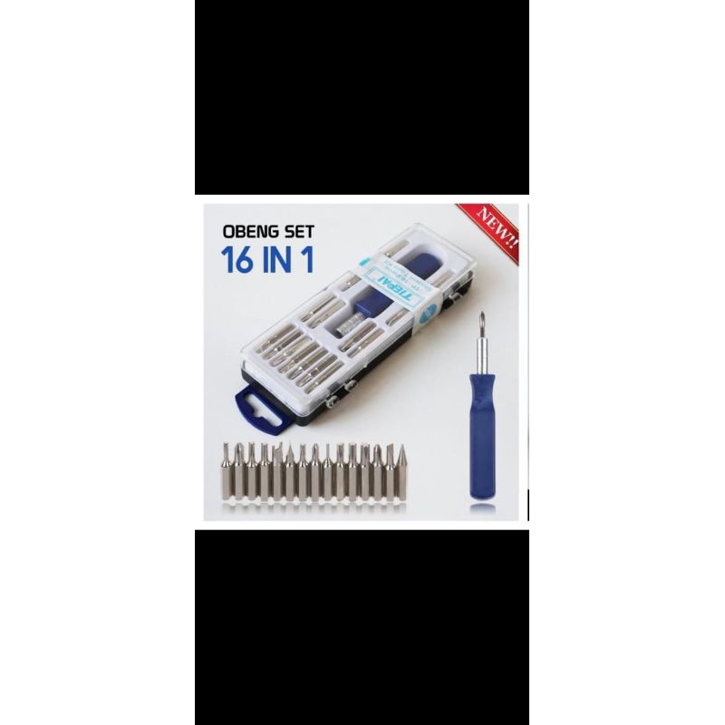 Jual OBENG SET HS-16 PIECE 16 in 1 | Shopee Indonesia