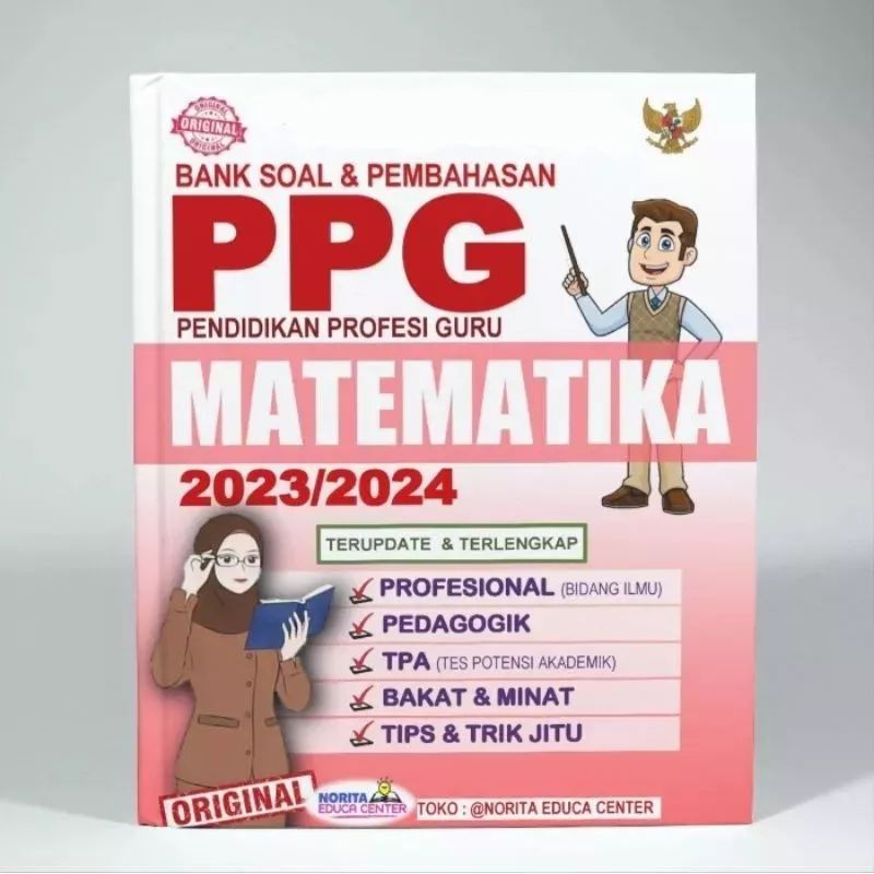 Jual BUKU BANK SOAL & PEMBAHASAN PPG MATEMATIKA 2023/2024 | Shopee ...