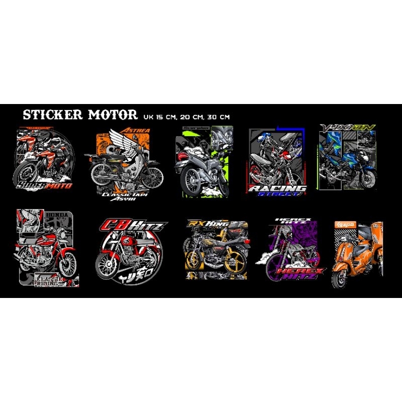 Jual sticker motor atau mobil custom cocok untuk pakai kata kata Lucu ...