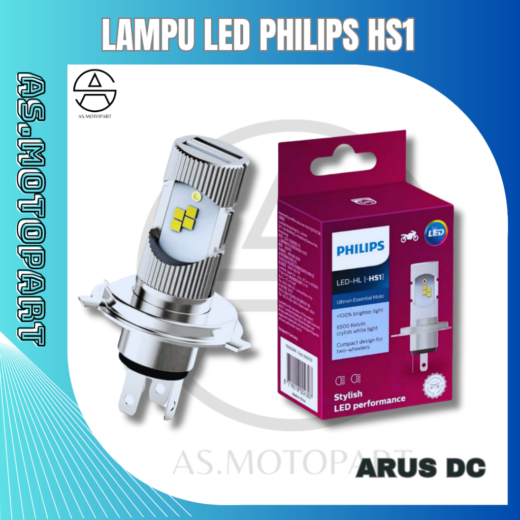 Jual Bohlam Lampu Depan Motor Led Hs H V Kaki Putih Philips