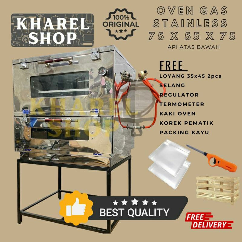 Jual Oven Gas Stainless Ukuran X X Cm Tebal Mm Shopee Indonesia