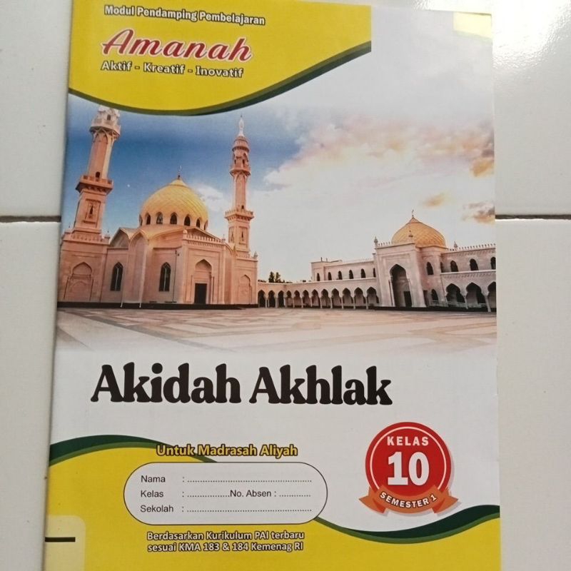 Jual BUKU LKS AKIDAH AKHLAK SMA/MA KELAS 10 K13 | Shopee Indonesia