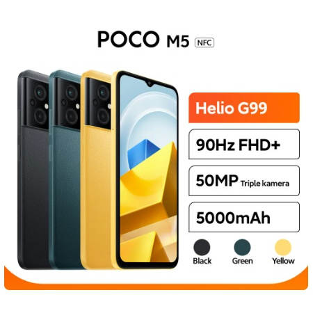 Jual Xiaomi Poco M5 4/128 GB NFC Baru Garansi Resmi | Shopee Indonesia