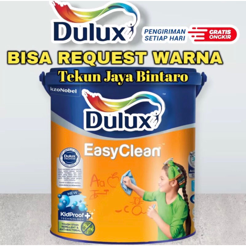 Jual Dulux Easy Clean Av 25 Liter Cat Tembok Anti Noda Bisa Request Warna Tinting Shopee 8482