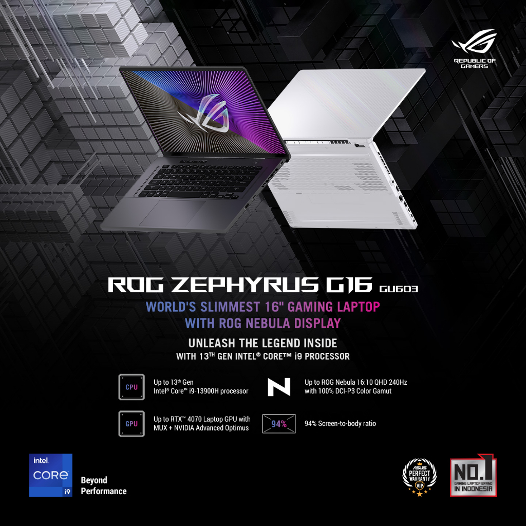 Jual Asus ROG Zephyrus G16 GU603VV-I946C6G-O | i9-13900H/16G/1TB ...