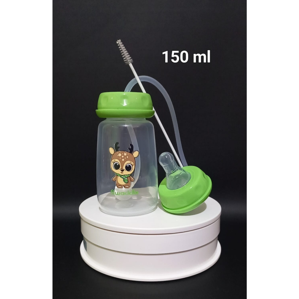 Jual BOSU374 SWADDLE FEEDING BOTTLE HANDS FREE SWB601 WITH STRAW