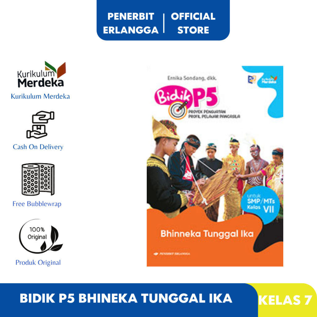 Jual BIDIK P5 BHINNEKA TUNGGAL IKA SMP/MTS KELAS 7 KURIKULUM MERDEKA ...