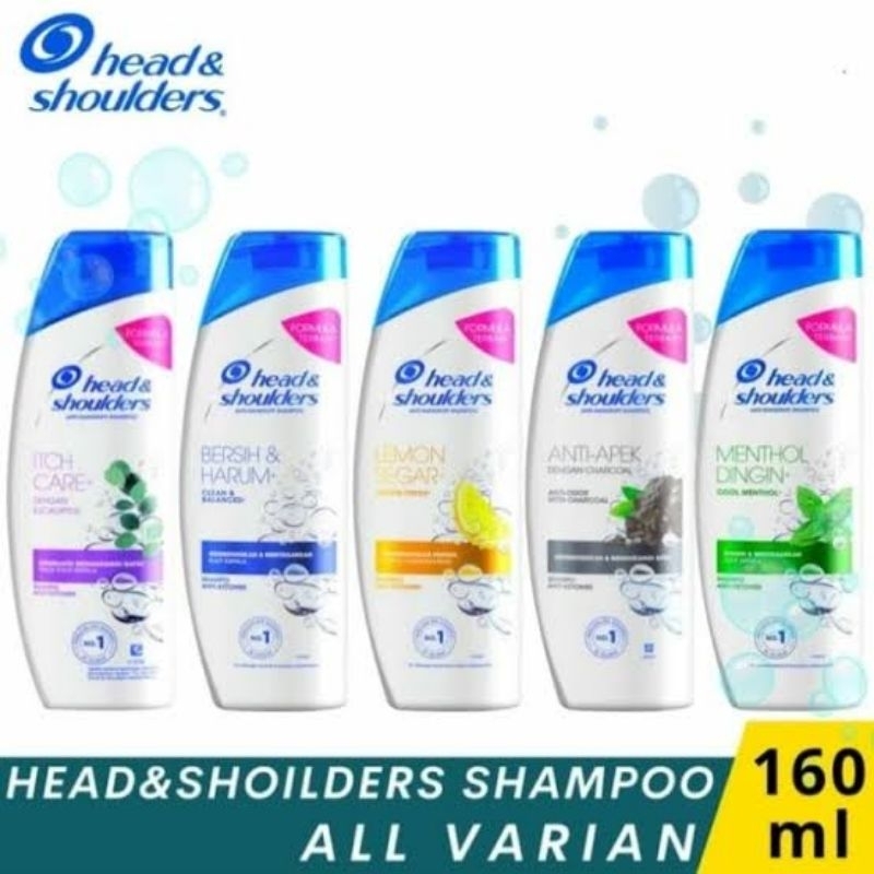 Jual Head & Shoulders Shampoo 160 ml - All Variant - Cool Menthol ...