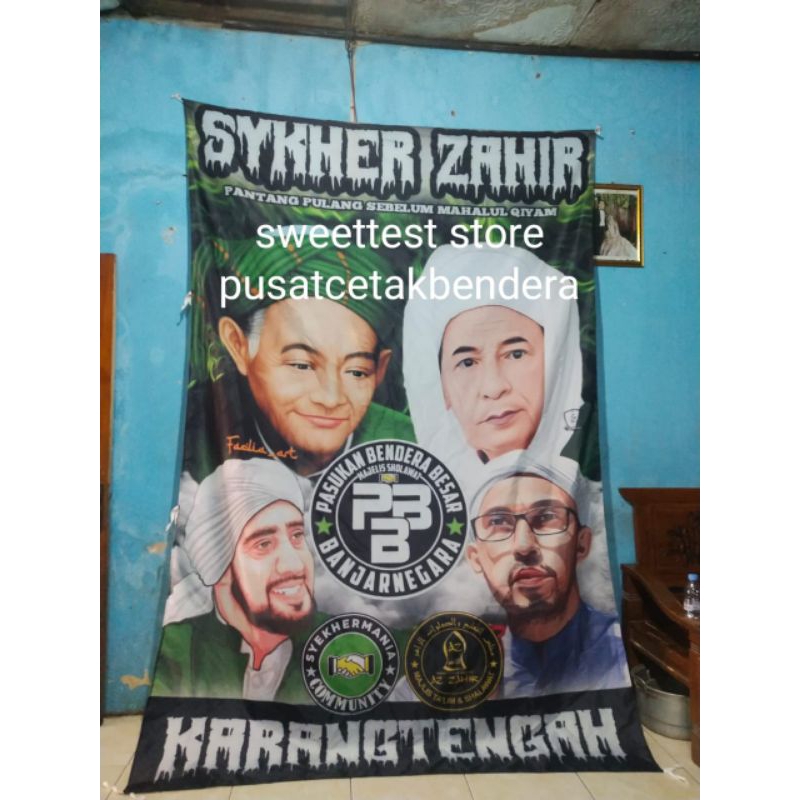 Jual Tanpa Pre Order Hari Jadi Bendera Habib Bendera Syekhermania Full Printing Miniflag