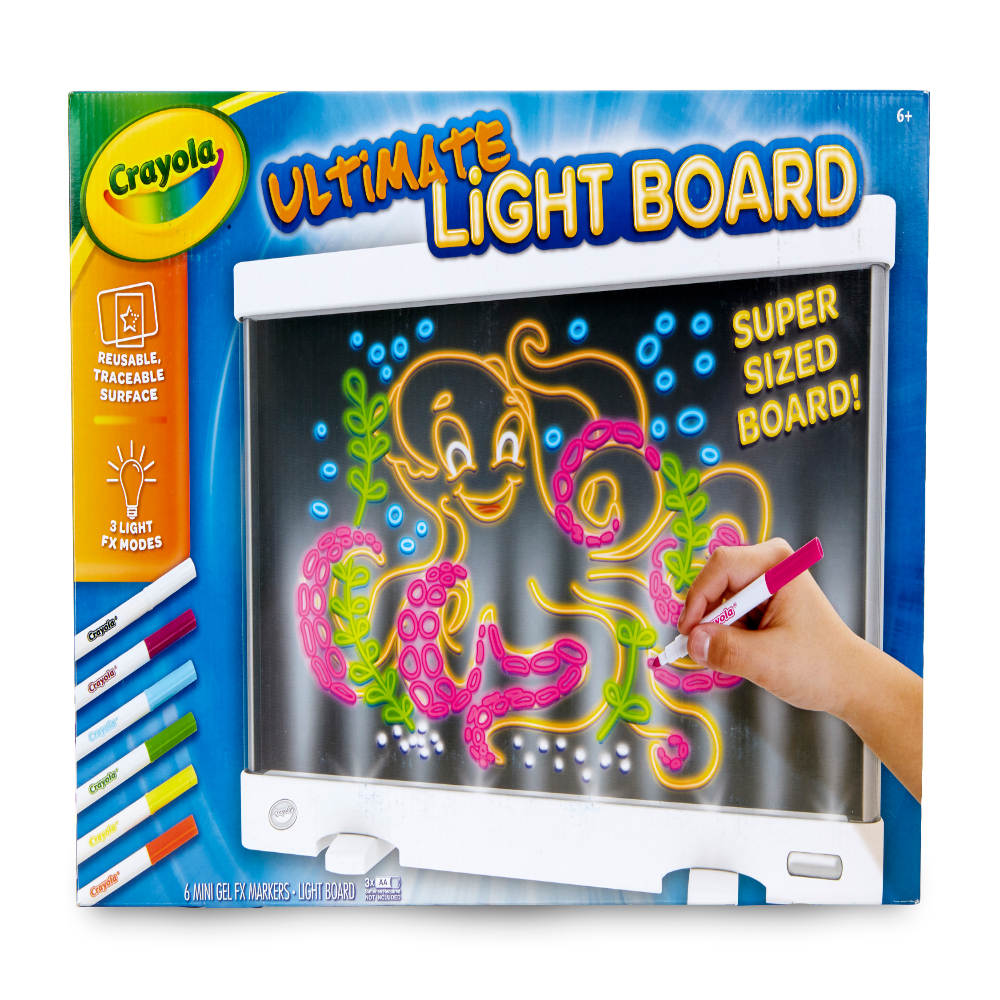 NEW Crayola Ultimate Light Board with 3 light FX Mode Reusable