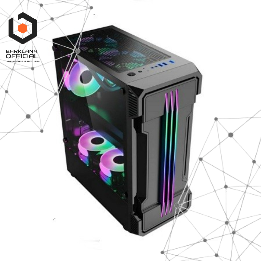 Jual CASING SIMBADDA BATTLEGROUND 08 - ATX, MATX TEMPERED GLASS GAMING ...