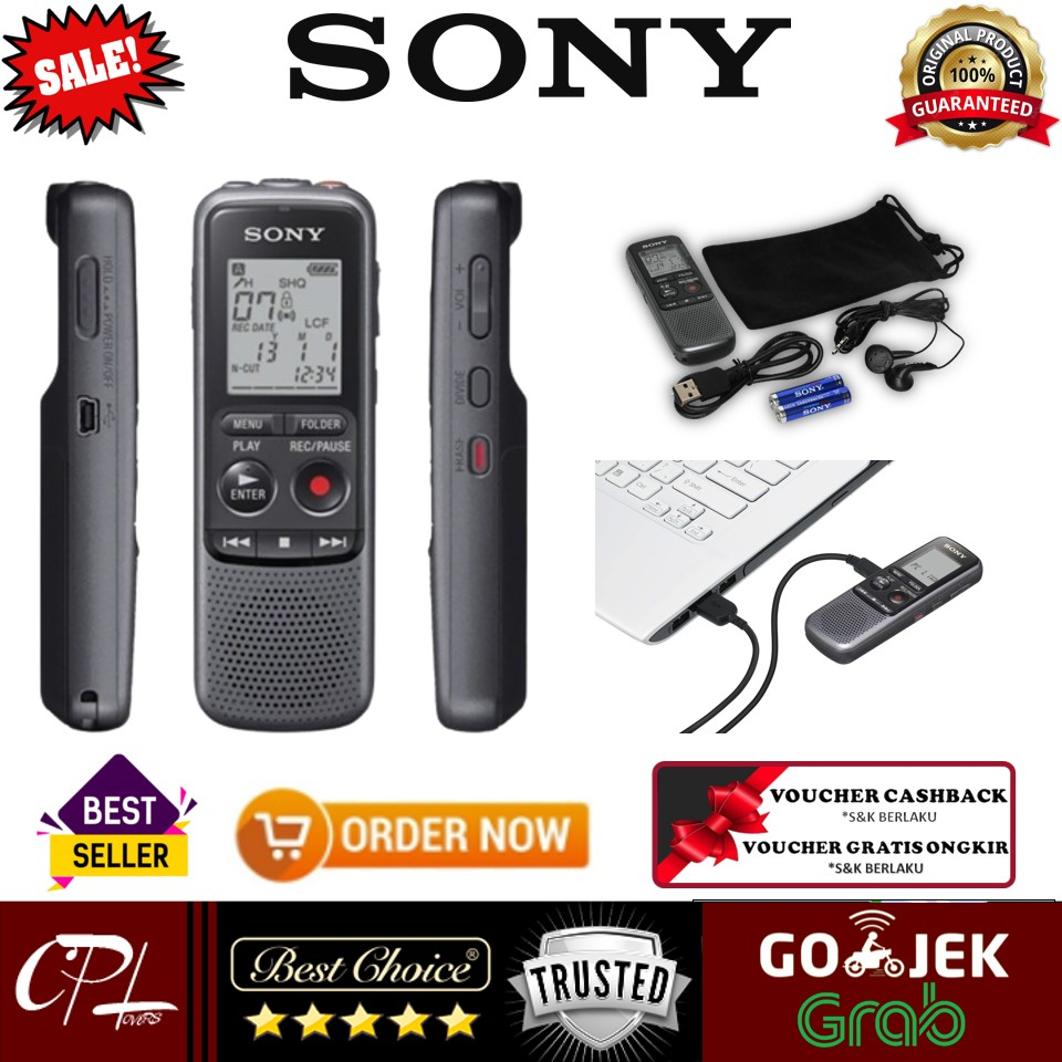 Jual Sony ICDPX240 Mono Digital Voice Recorder PX Series / Alat