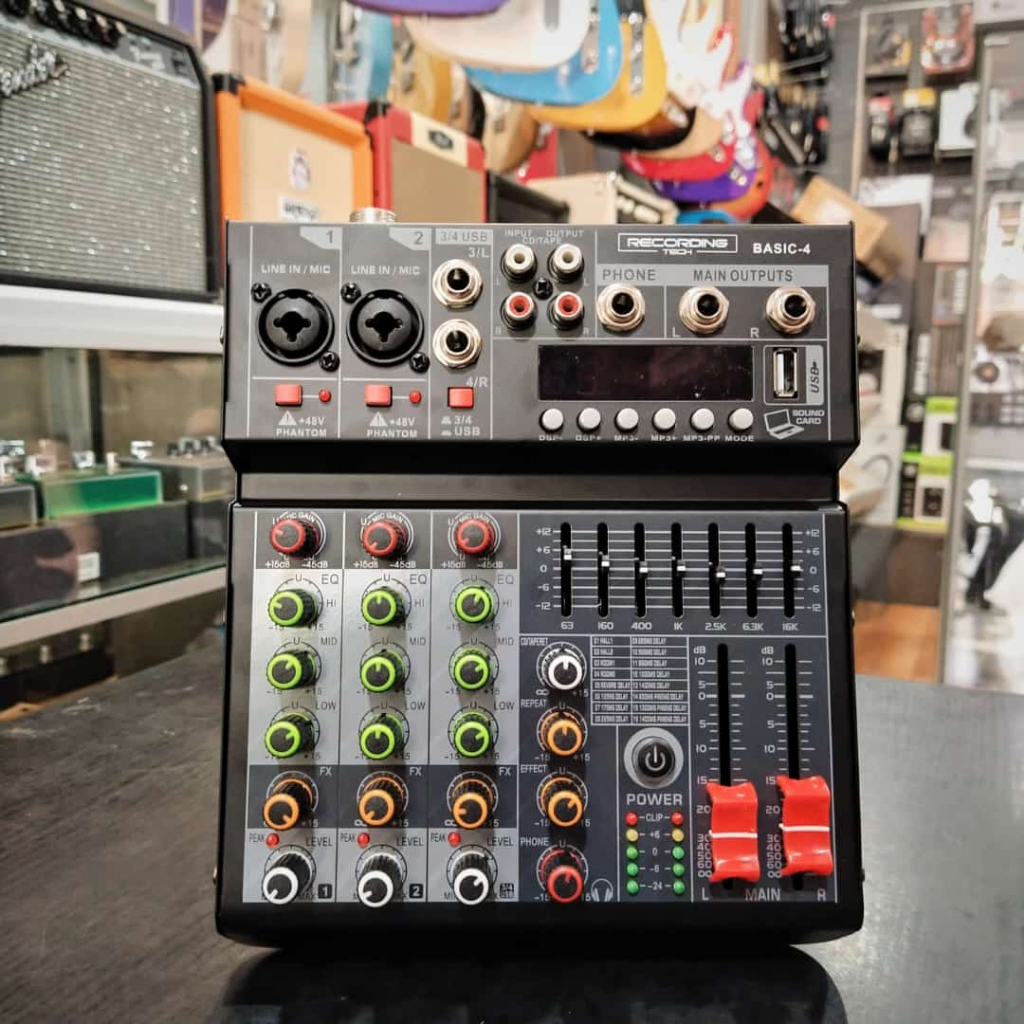 Jual Recording Tech Basic 4 mixer USB with Vocal Karaoke effect ...