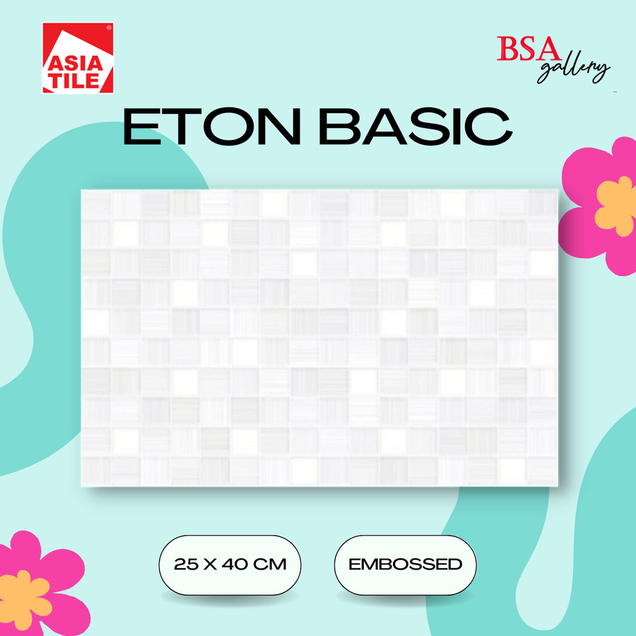 Jual KERAMIK DINDING ASIA TILE ETON BASIC 25X40 / KERAMIK KAMAR MANDI