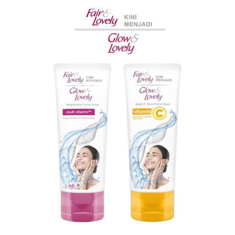 Jual GLOW & LOVELY FACE WASH MULTIVITAMIN & VITAMIN C 50g Shopee
