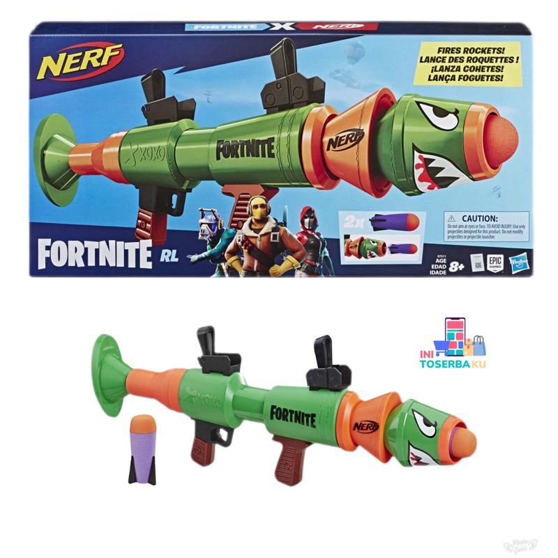 Jual NERF FORTNITE RL BLASTER ROCKET HASBRO ORIGINAL / MAINAN ANAK ...