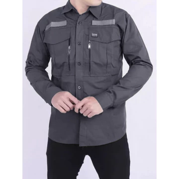 Kemeja Pria Outdoor Premium W Tac Panjang American Ripstop High Quality Seragam Kerja Formal
