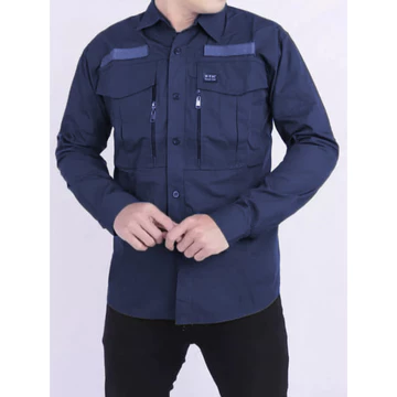 Kemeja Pria Outdoor Premium W Tac Panjang American Ripstop High Quality Seragam Kerja Formal